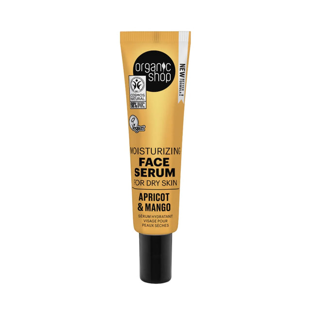 Organic SHOP Apricot Moisturizing – Serum Facial Piel Seca Unisex, 30 ml