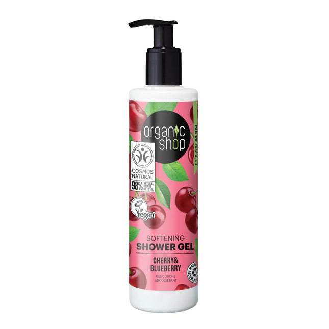 Organic SHOP Cherry – Gel De Baño Unisex, 280 ml