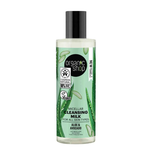 Organic SHOP Aloe Leche Limpiadora Micelar Unisex, 150 ml