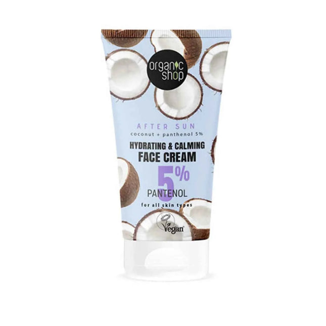 Organic SHOP Coconut Crema Facial 5 Pantenol Unisex, 50 ml