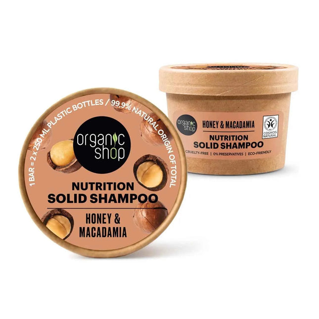 Organic SHOP Honey Champu Solido Nutrition Unisex, 60 g