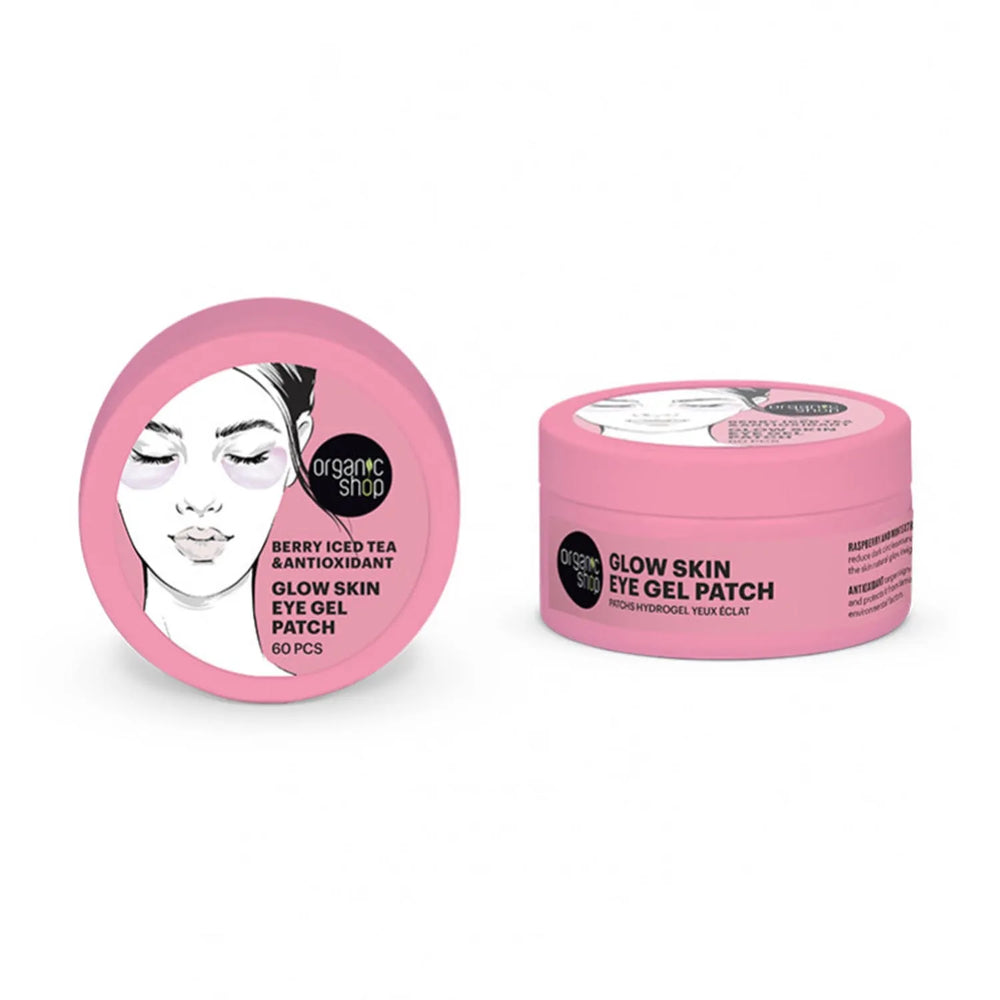 Organic SHOP Berry Iced Tea – Gel De Ojos Glow Skin Unisex, 60 Units