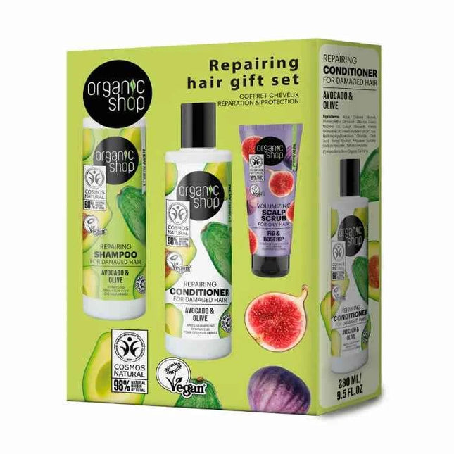 Organic SHOP Repairing Hair Gift Unisex, Set 3 Pieces