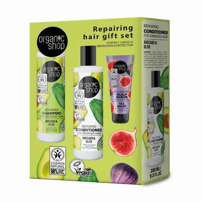 Organic SHOP Repairing Hair Gift Unisex, Set 3 Pieces