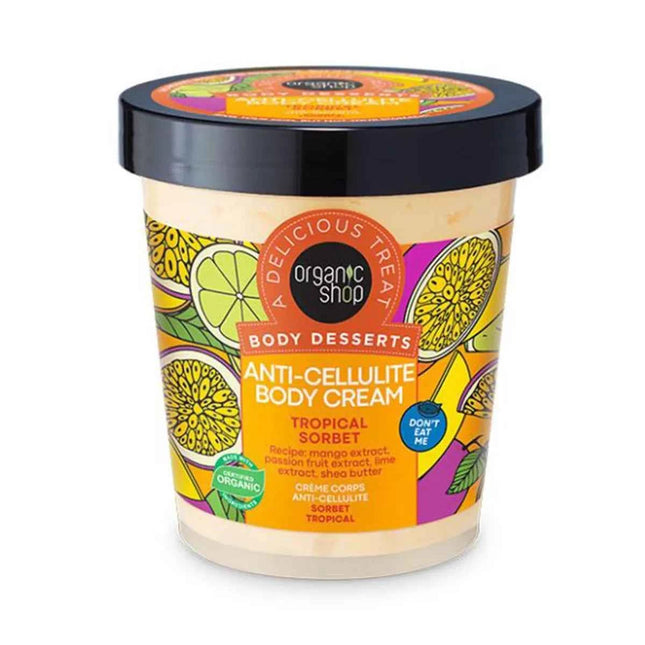 Organic SHOP Tropical Sorbet Crema Corporal Anti-Celulitis Unisex, 450 ml