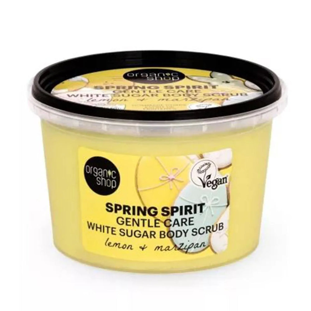 Organic SHOP Sprint Spirit Exfoliante Corporal Azucar Blanco Limon y Mazipan Unisex, 500 ml