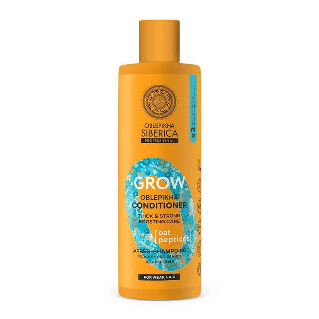 Natura Siberica Oblepikha Grow Peptides Acondicionador Cabello Debil Unisex, 400 ml