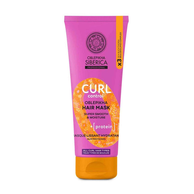 Natura Siberica Oblepikha Curl Protein Mascarilla Capilar Unisex, 200 ml