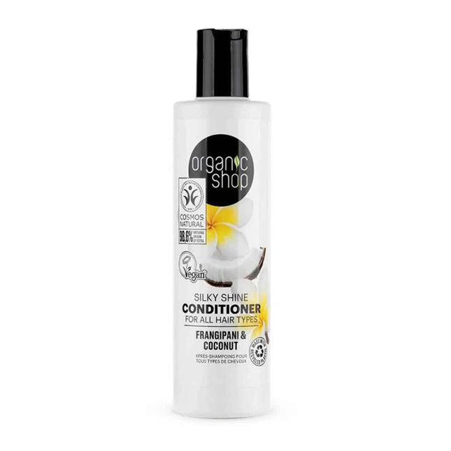Organic SHOP Natura Siberica Frangipani y Coconut Acondicionador Todo Tipo De Cabellos Unisex, 280 ml