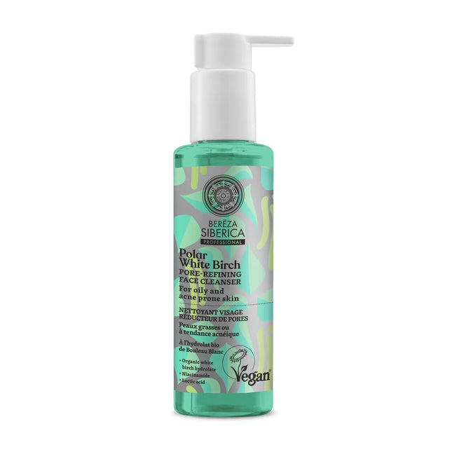 Natura Siberica Bereza Polar White Birch Limpiador Facial Unisex, 145 ml