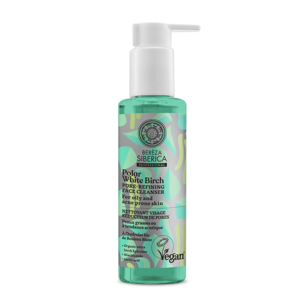 Natura Siberica Bereza Polar White Birch Limpiador Facial Unisex, 145 ml
