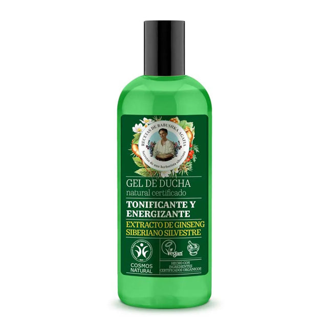 Green Agafia Ginseng Siberiano – Gel De Baño Tonificante Natural Unisex, 260 ml