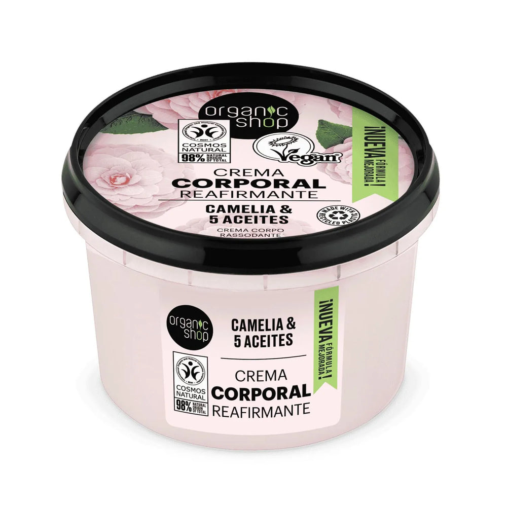 Organic SHOP Camelia Japonesa Crema Corporal Reafirmante Unisex, 250 ml