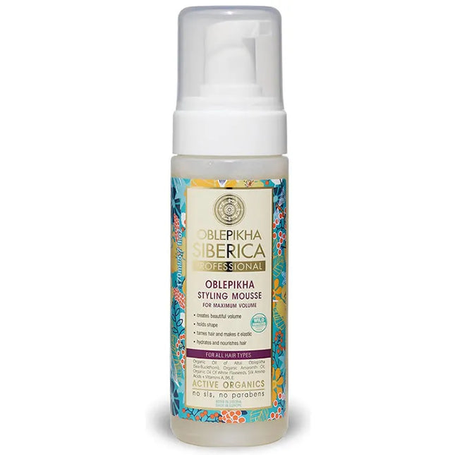 Natura Siberica Oblepikha Stilyng Mousse For Maximum Volume Unisex, 200 ml