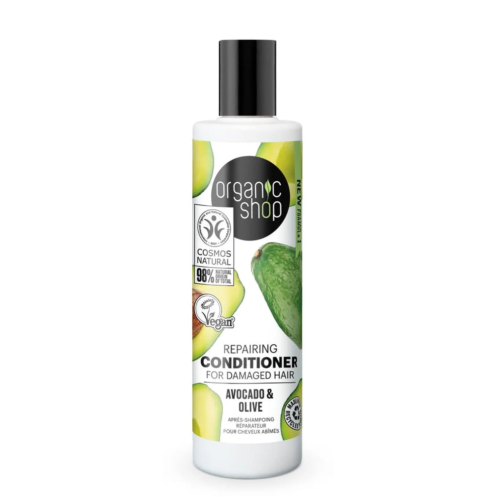 Organic SHOP Avocado Repairing Acondicionador Cabello Dañado Unisex, 280 ml