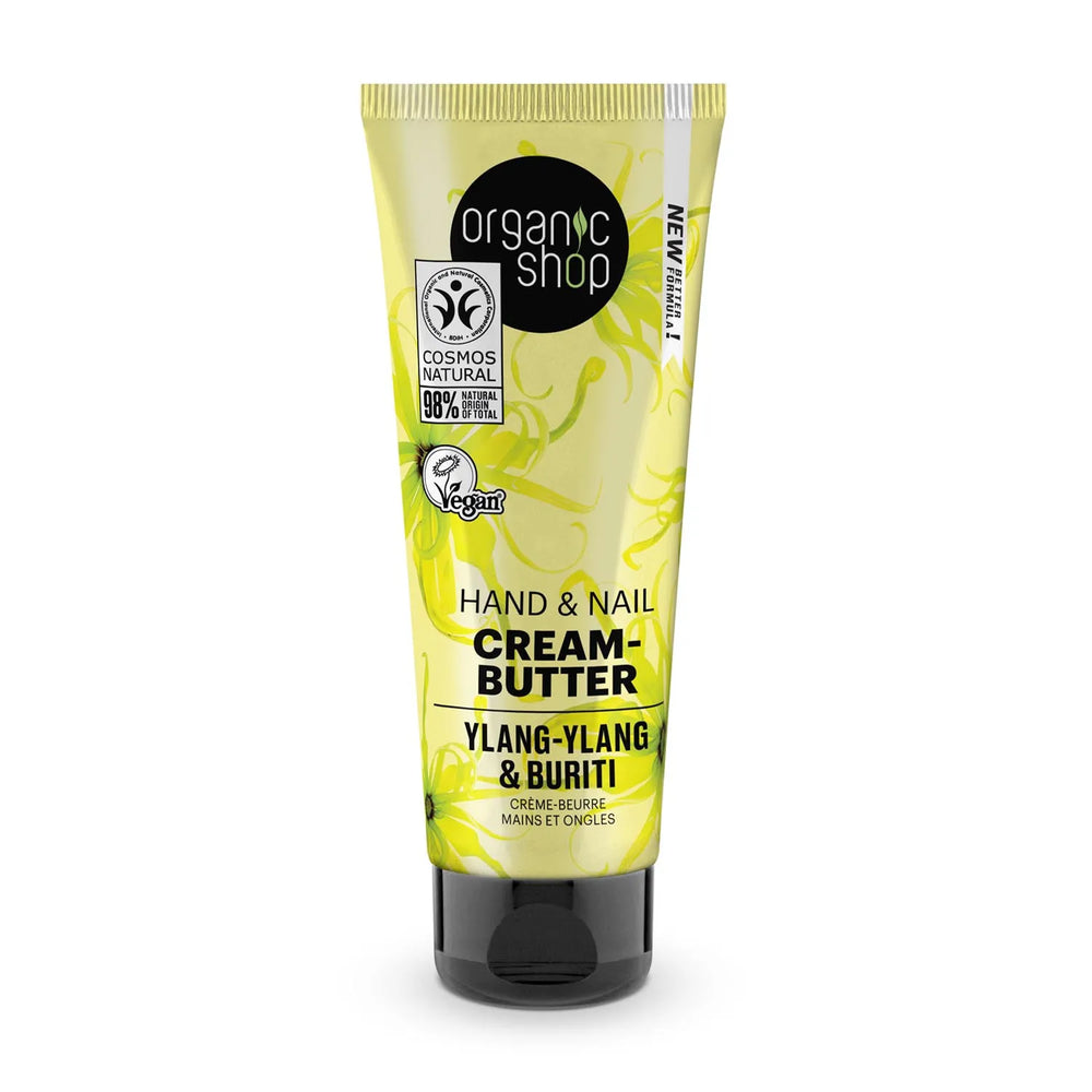 Organic SHOP Ylang-Ylang Crema-Manteca Mano y Uñas Unisex, 75 ml