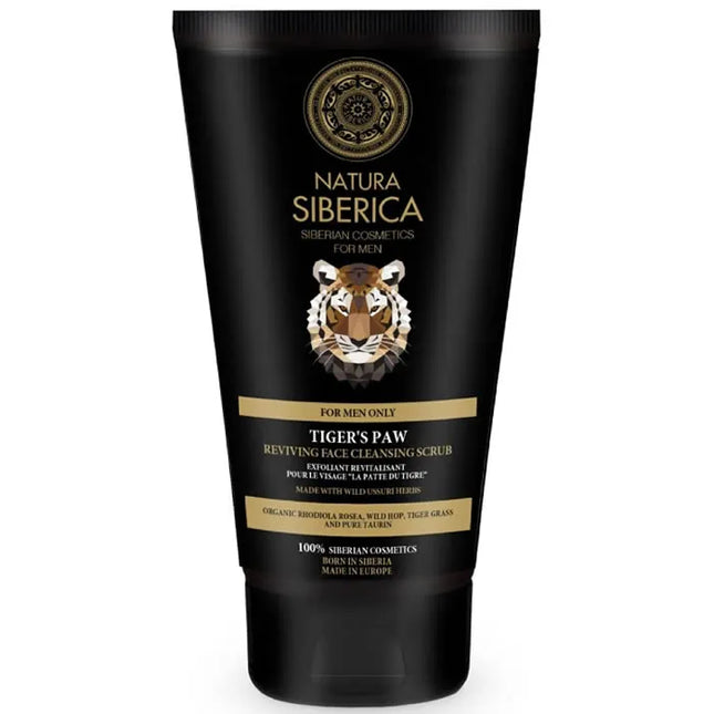 Natura Siberica Tigers Paw Reviving Face Cleansing Scrub for Men, 150 ml
