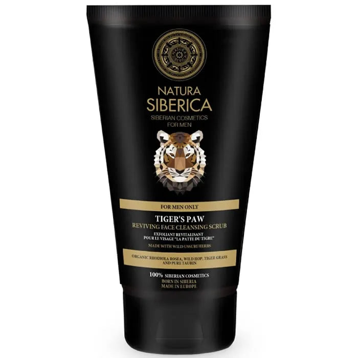 Natura Siberica Tigers Paw Reviving Face Cleansing Scrub for Men, 150 ml