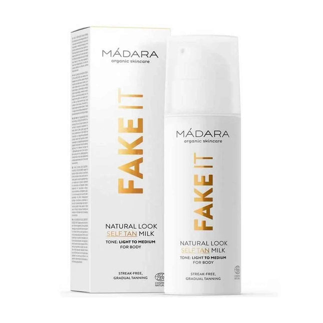 Mádara Madara Fake It Leche Autobronceadora Tono Light to Medium, 150 ml