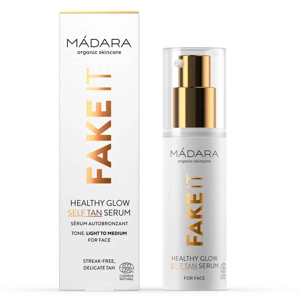 Mádara Madara Fake It – Serum Autobronceador Tono Light to Medium Unisex, 30 ml