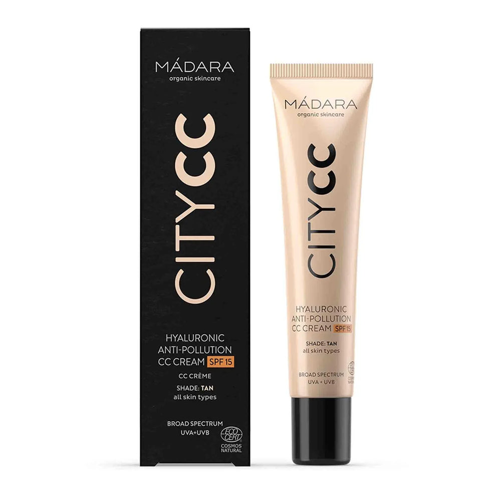 Mádara Madara City Cc Crema Cc Anti-Polucion Hyaluronic Spf15 Tan Unisex, 40 ml