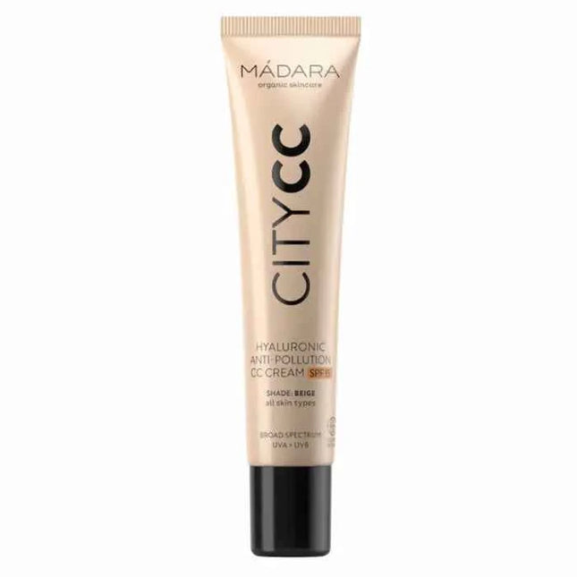 Mádara City CC Hyaluronic Anti Pollution CC – Cream Spf15 Beige Unisex, 40 ml