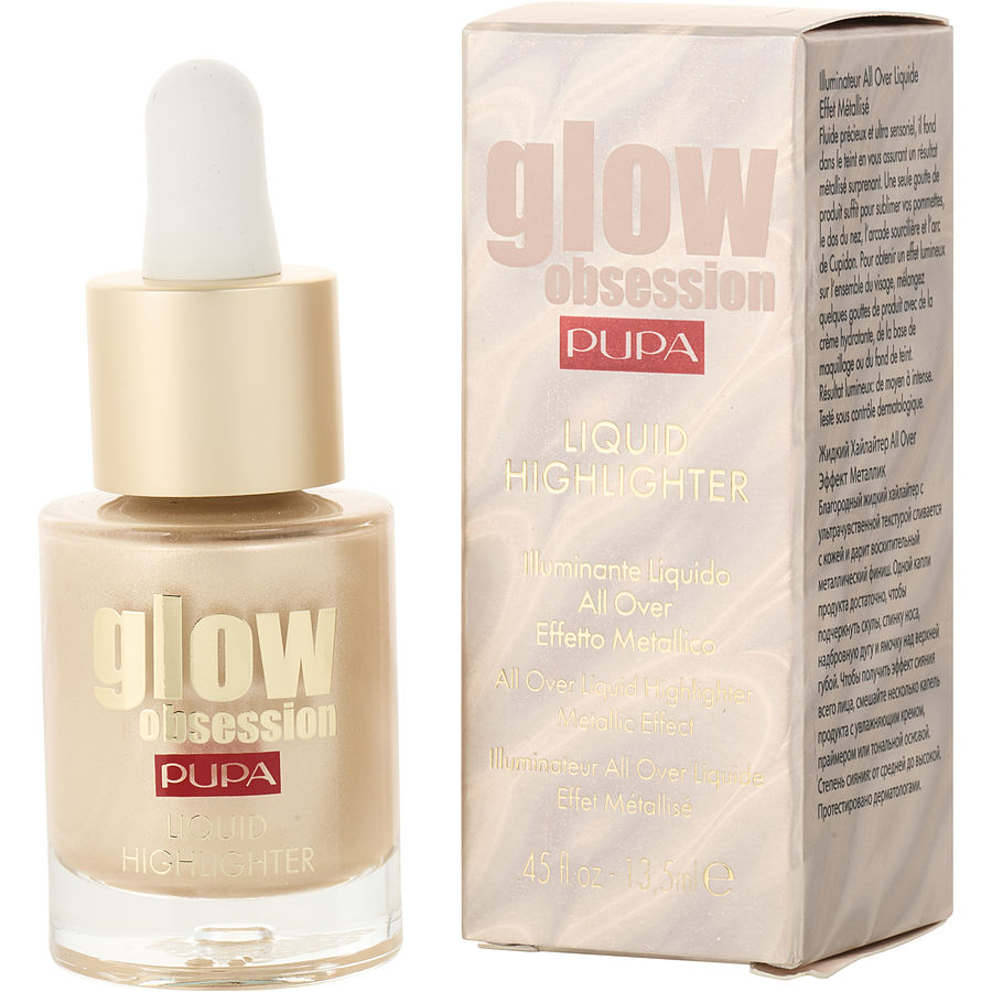 Pupa Glow Obsession Liquid Highlighter Metallic Effect 13.5ml/0.45oz