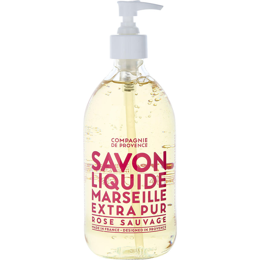 Liquid Marseille Soap Wild Rose  --495ml/16.9oz Compagnie De Provence