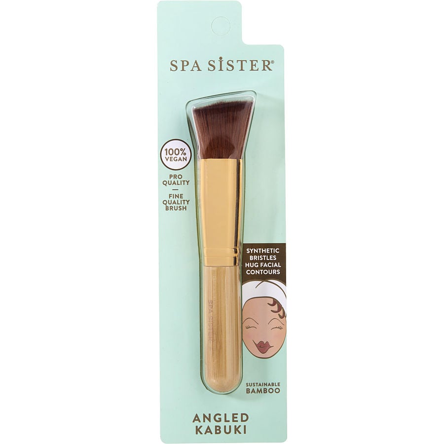 Spa Accessories Spa Sister Angled Flat Kabuki Brush -Vegan