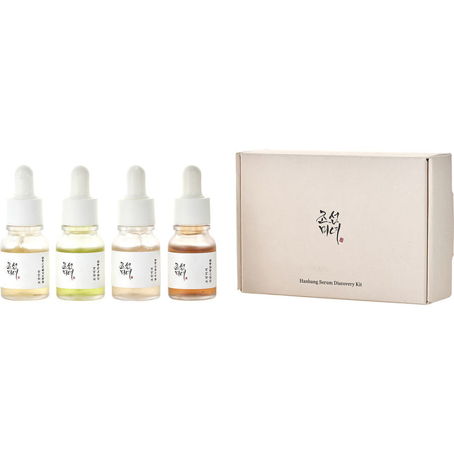 Beauty Of Joseon Hanbang Serum Discovery Set: Revive Ginseng+Snail Mucin 10ml + Glow Deep Seum Rice+ Alpha Arbutin Propolis Niacinamide Calming Green Tea+Panthenol 4pcs