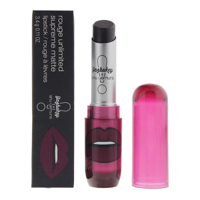 Shu Uemura Rouge Unlimited – Cream Lipstick for Women, Grape Jam, 3.4 g
