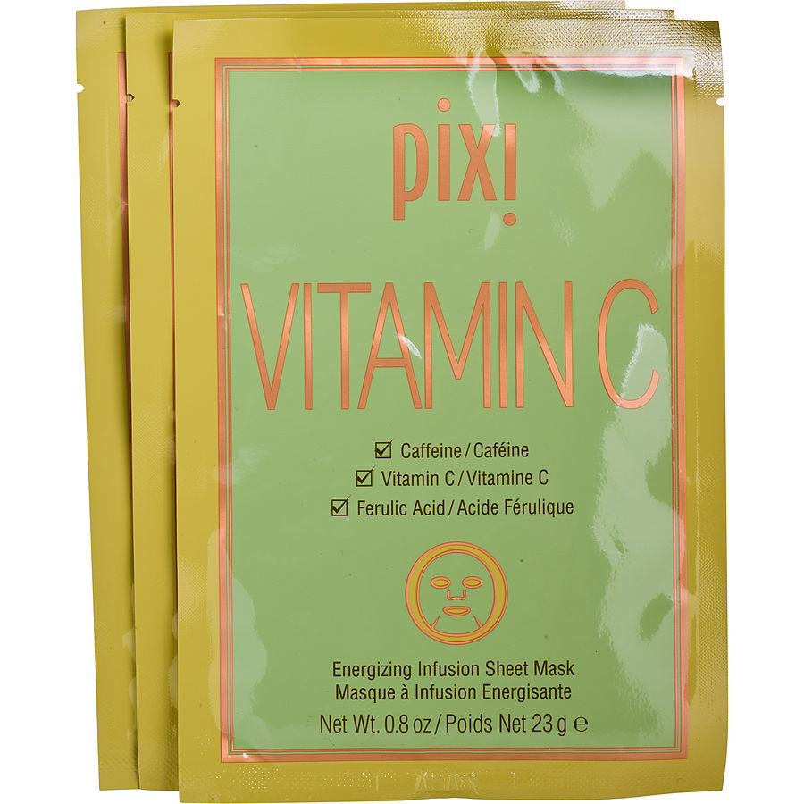 Pixi Vitamin C Energizing Infusion Sheet Mask --3 X 23g/24ml