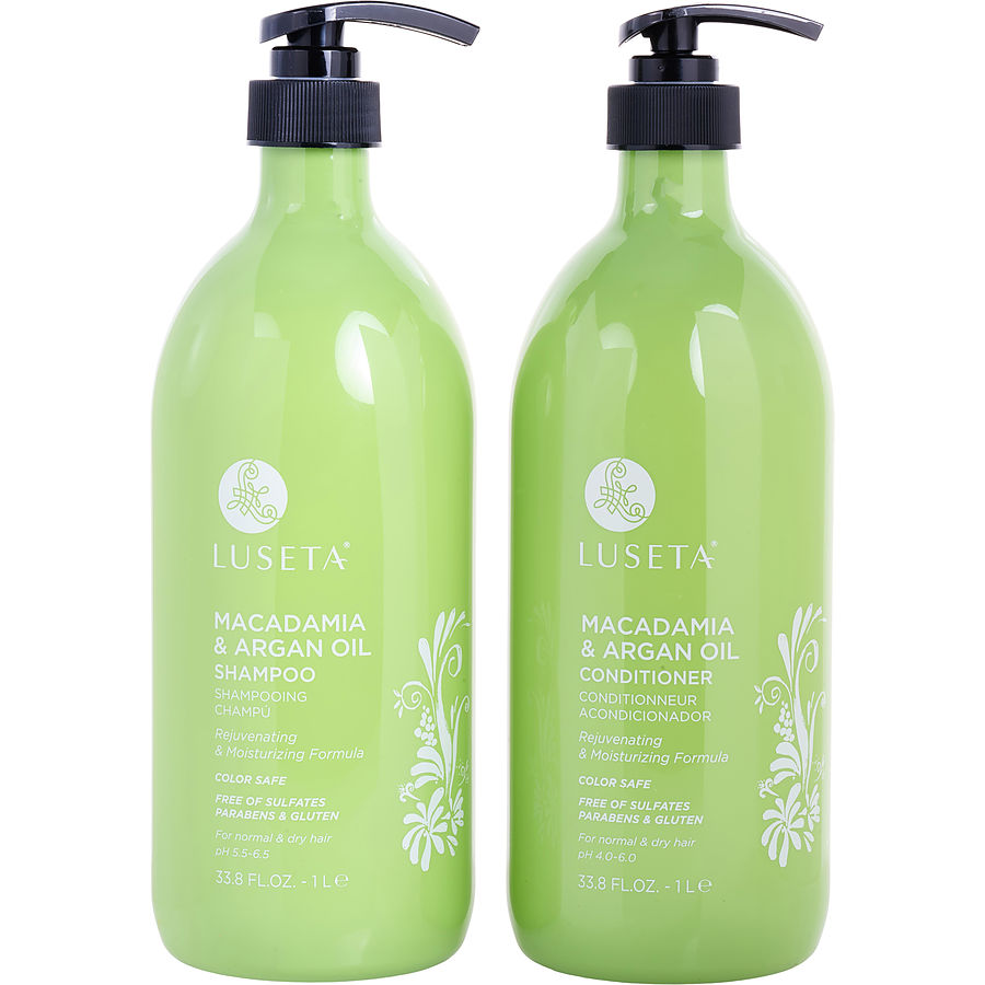 Luseta Macadamia & Argan Oil Shampoo And Conditioner 1000 ml