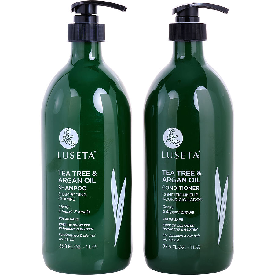 Luseta Tea Tree & Argan Oil Shampoo And Conditioner Set 1000 ml
