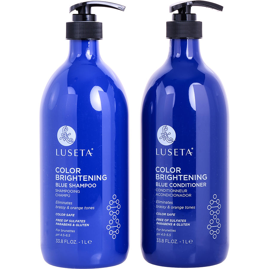 Luseta Color Brightening Blue Shampoo And Conditioner Set 1000 ml