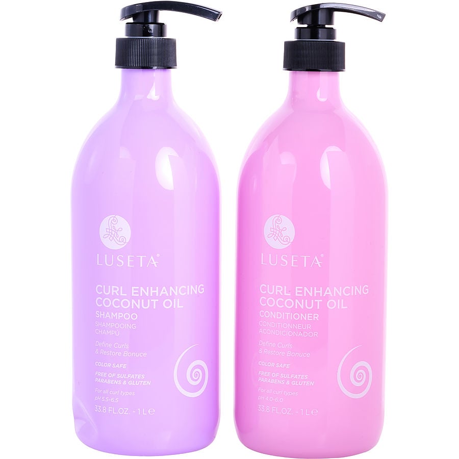 Luseta Curl Enhancing Coconut Oil Shampoo And Conditioner Set 1000 ml