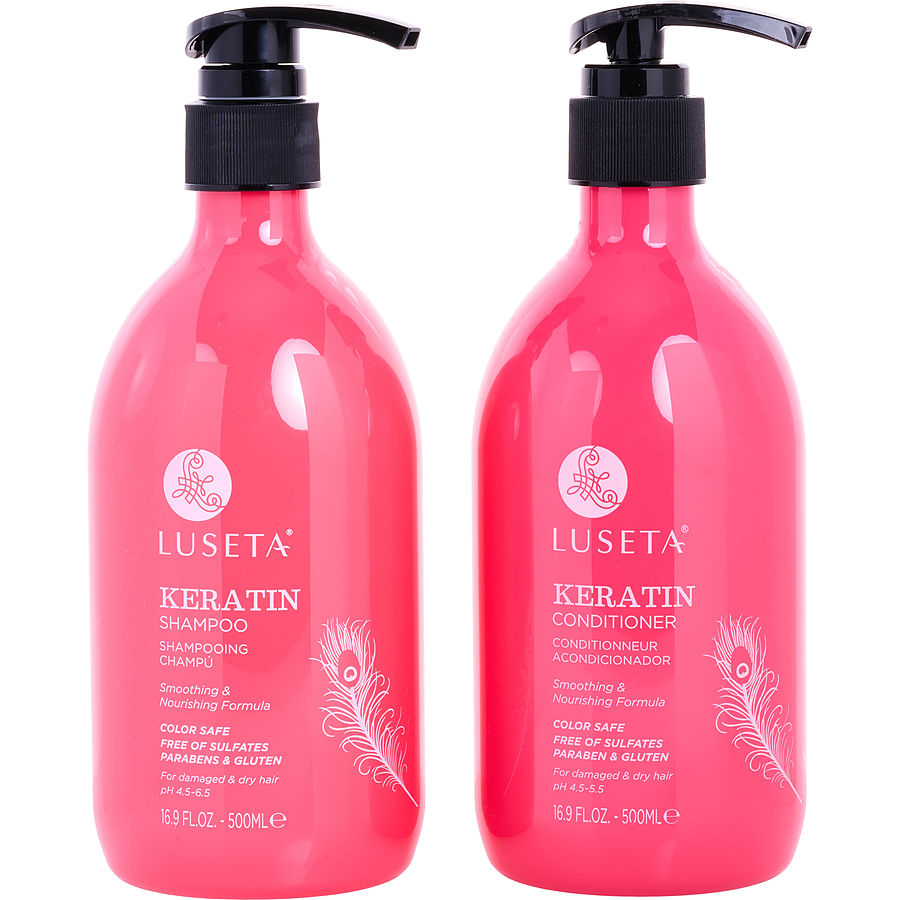 Luseta Keratin Shampoo And Conditioner Set 500 ml