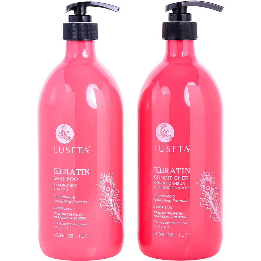 Luseta Keratin Shampoo And Conditioner Set 1000 ml