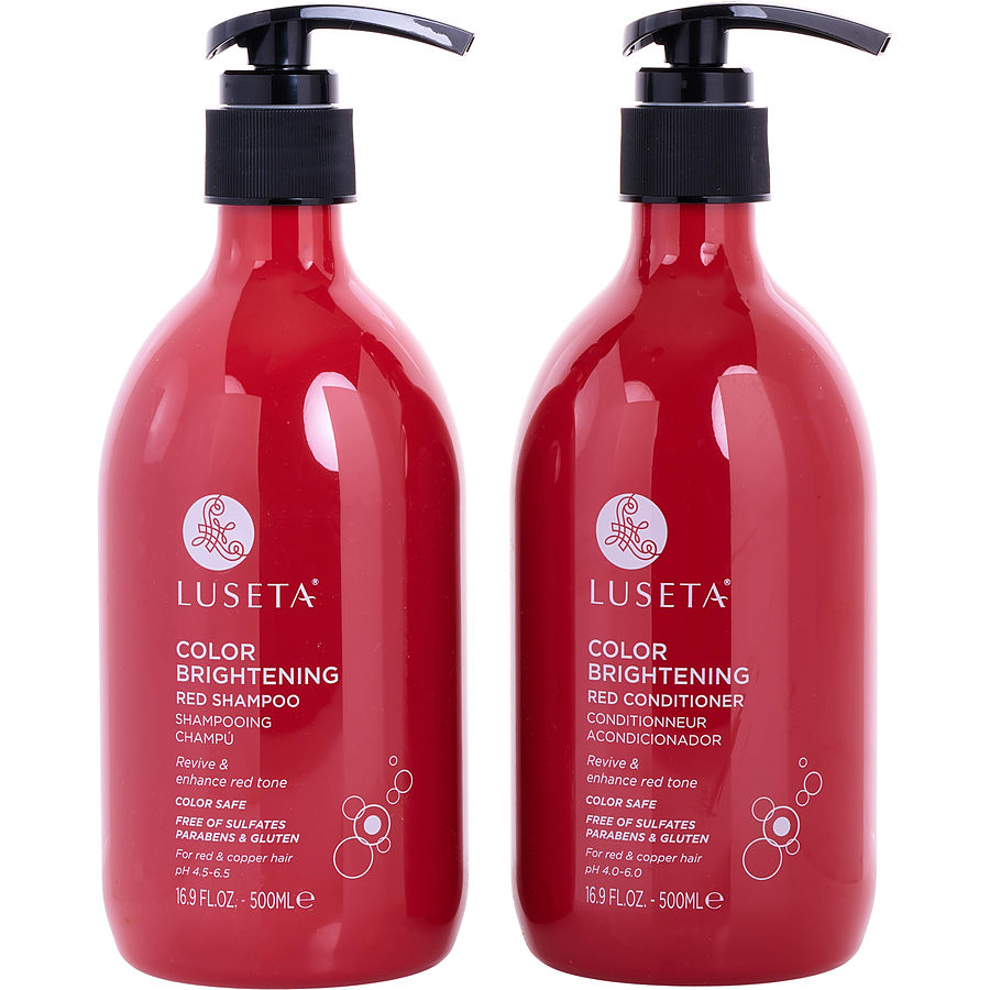 Luseta Color Brightening Red Shampoo And Conditioner 500 ml