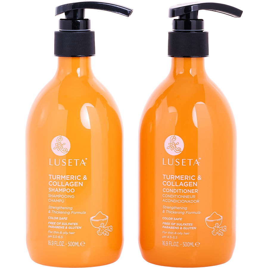 Luseta Turmeric & Collagen Shampoo And Conditioner Set 500 ml