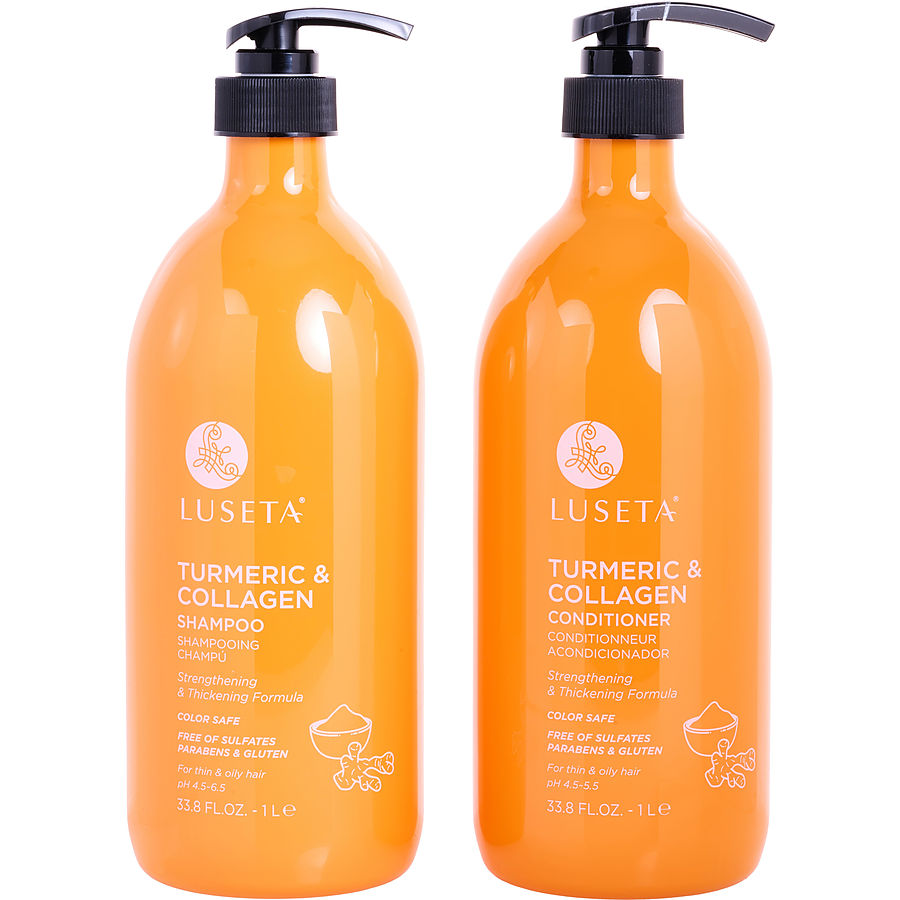 Luseta Turmeric & Collagen Shampoo And Conditioner Set 1000 ml