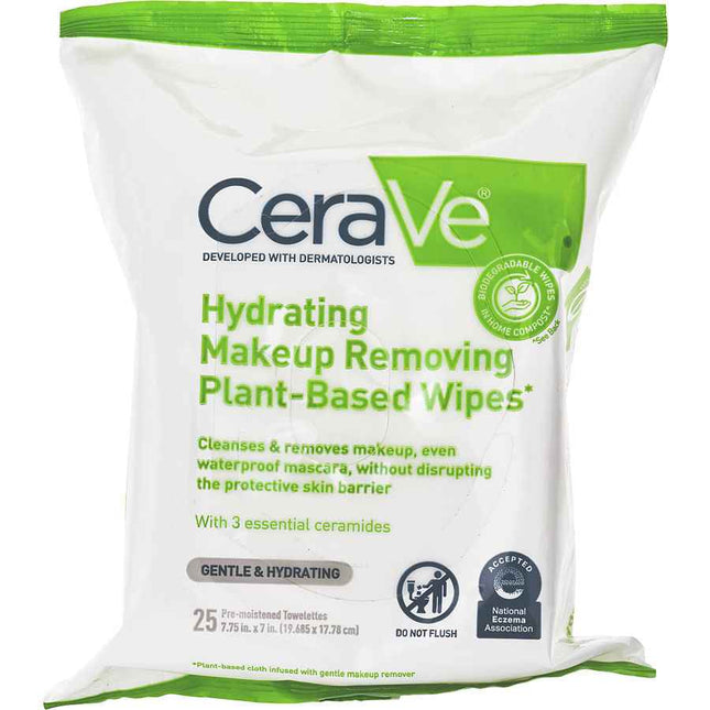 Cerave Hydrating Makeup Removing Plant-Based Wipes