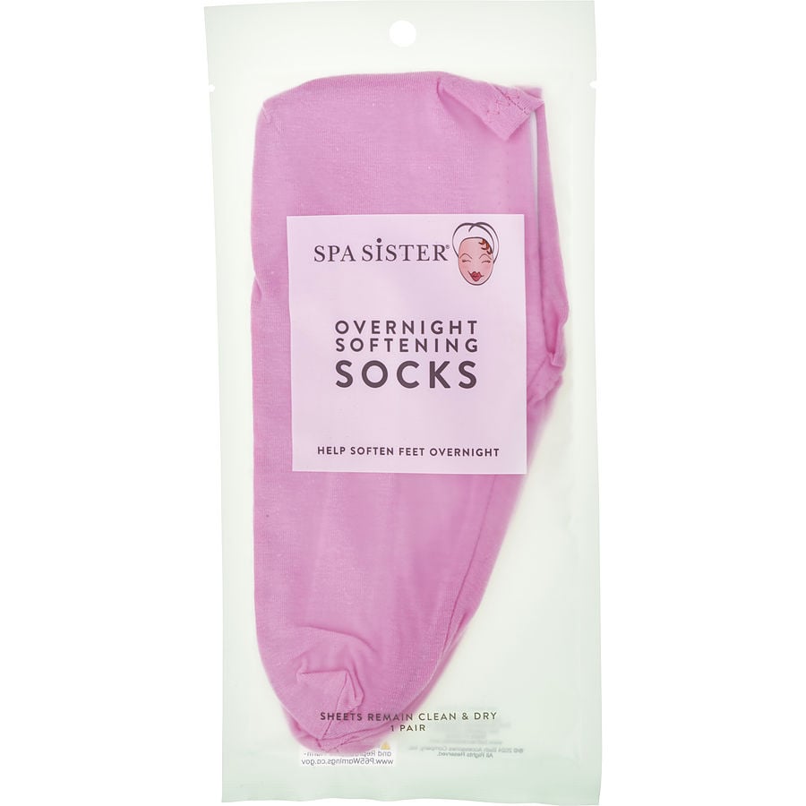 Spa Accessories Spa Sister Overnight Softening Socks - Pink
