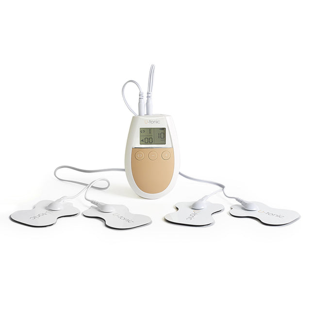 500 Cosmetics U-Tonic Electrostimulation With 4 Vibrating Units – Massagers Unisex, For Muscles, White, Adult