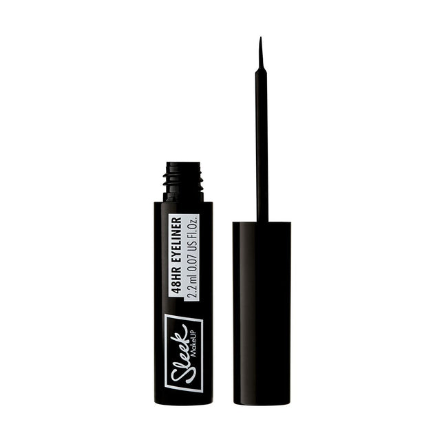 Sleek 48hr Liquid Eyeliner Black Unisex, 2,2 ml