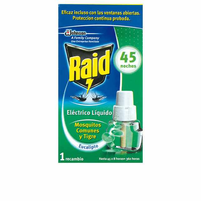 RAID Proteccion Antimosquitos Eucalipto Recambio 45 Noches