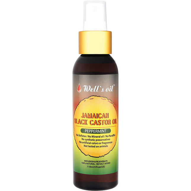 Well's Oil Jamaican Black Castor Spray - Peppermint 4 oz