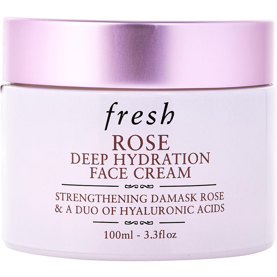 Fresh Rose Deep Hydration Face Cream W/Damask & Hyaluronic Acids 100ml/3.3oz
