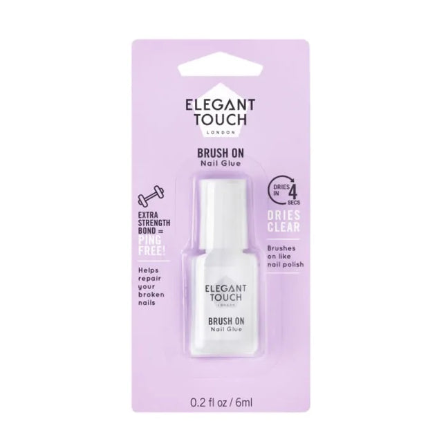 Elegant Touch Brush On Nail Glue Unisex