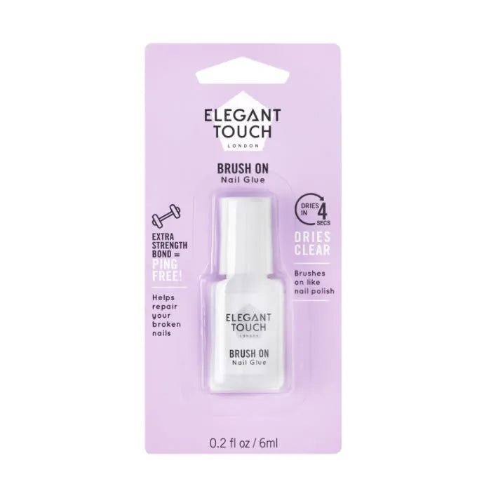 Elegant Touch Brush On Nail Glue Unisex